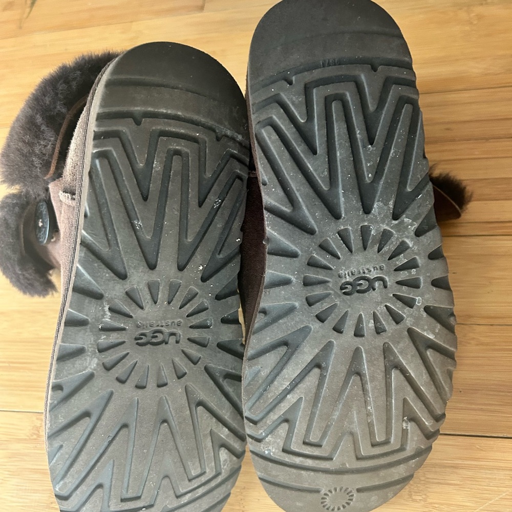 Brown Uggs With Button - image 4